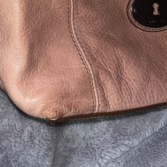 Fossil Blush Pink Leather Key and fob Set - Picture 12 of 12